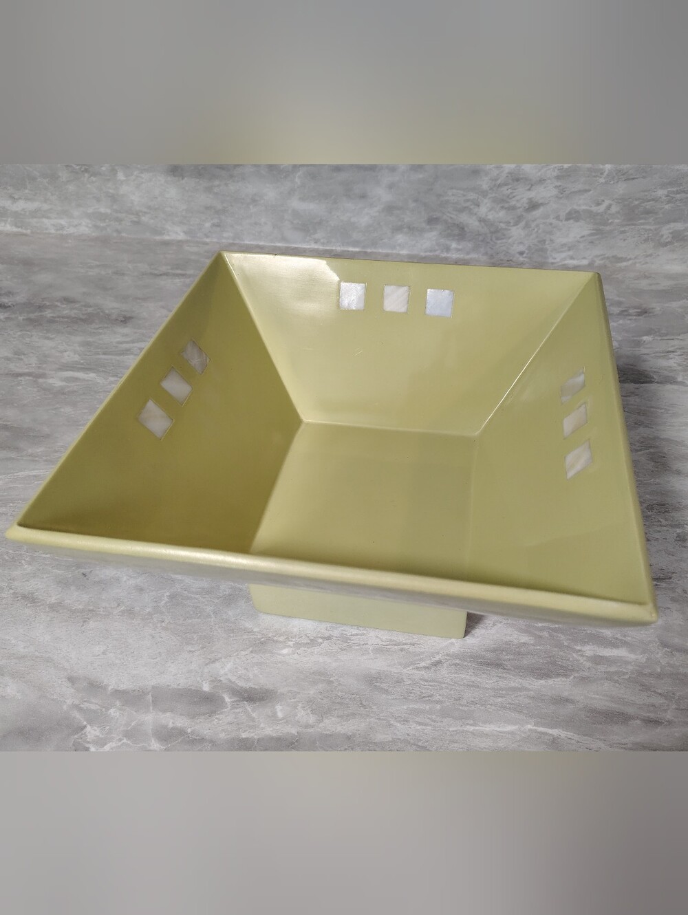 Brandless Yellow Ceramic Bathroom Catchall